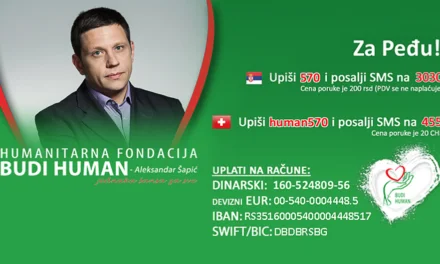 HUMANITARNA AKCIJA ZA UREDNIKA N1 PEĐU OBRADOVIĆA