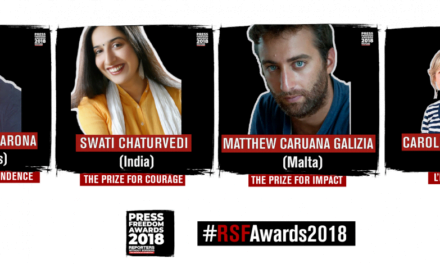 RSF: Dodijeljene nagrade za slobodu medija 2018