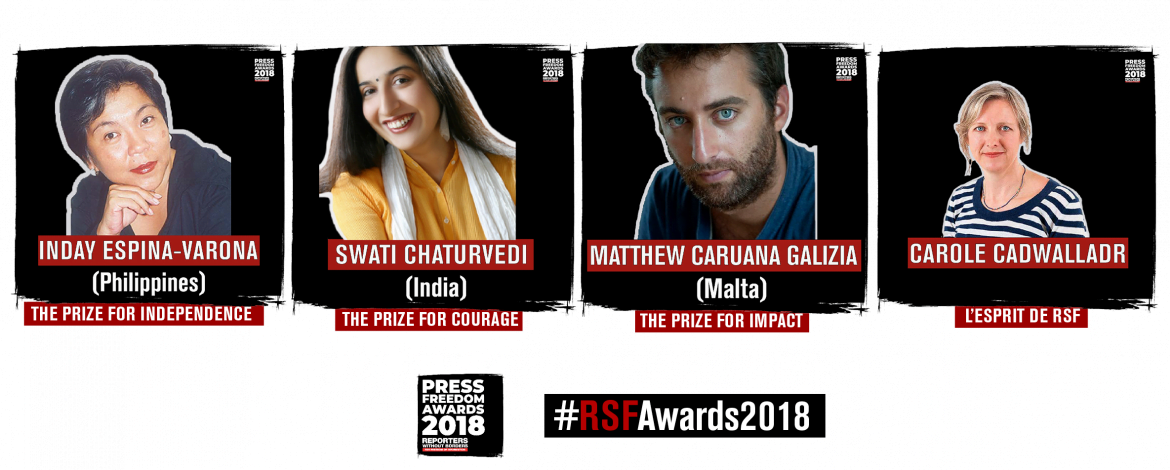 RSF: Dodijeljene nagrade za slobodu medija 2018