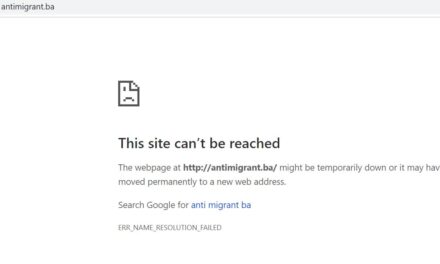 Portal antimigrant.ba nije više u funkciji