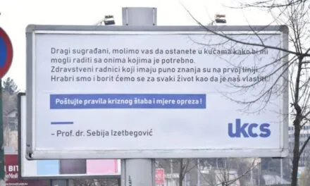 NERAVNOTEŽA POTPISA: Ispod bilborda ohrabrenja potpisana je Sebija, a ispod saopćenja o mrtvima – KCUS